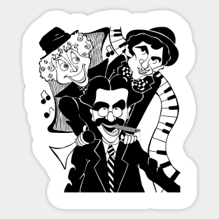 MARX BROTHERS FAN ART Sticker